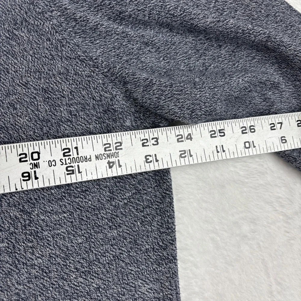 Lacoste Mens V-Neck Sweater Blue Marl Knit Crocodile Logo fits like a U.S. 2 XL